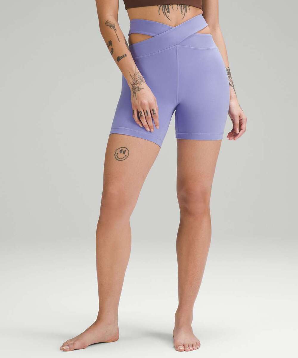 lululemon — Align Cut-Out High-Rise Short 6" Dark Lavender — Women's Size 8 NWT!